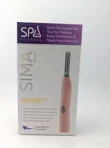 Spa Sciences SIMA Deluxe Sonic Dermaplaning Tool for Exfoliation &amp; Peach Fuzz - £14.64 GBP