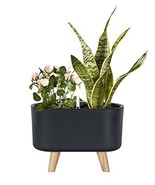 Oval Self Watering Planter Pots 5.6 x 11 inch Home Garden Modern Decorat... - £32.22 GBP