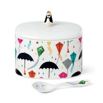 Lenox Disney Mary Poppins Sugar Bowl With Lid  Spoon Kite Umbrella Porcelain NEW - £26.86 GBP