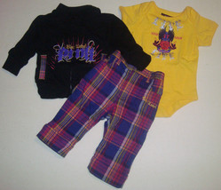 Blac Label Infant Girls Jacket Bodysuit Pants 3-Piece Set in Gift Box, Size 0-6M - £18.36 GBP