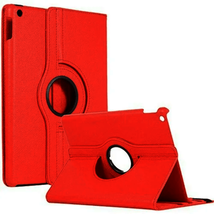 Leather Flip 360° Rotating Portfolio Stand Case for iPad Mini 6 2021 RED - £5.40 GBP