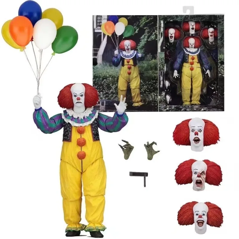 NECA IT Film Figures Pennywise Action Figures 1990 Old Version Horror Balloon - £45.77 GBP