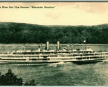 Hudson River Steamer Alexander Hamilton UNP Unused Albertype DB Postcard H7 - $6.88