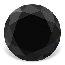 0.50 CT Fine Black Enhanced Diamond Round Extra Fine Grade Loose Black D... - £54.08 GBP