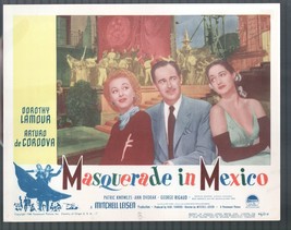 Masquerade in Mexico 11&quot;x14&quot; Lobby Card #5 Dorothy Lamour Patrick Knowles - £36.27 GBP