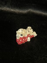 Miniature Vintage Dalmatian Playing Puppy Resin Figurine Enesco Kathy Wise - £14.72 GBP
