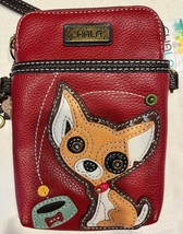 Chala Chihuahua Crossbody Shoulder Double Strap Convertible Bag Vegan Le... - £25.10 GBP