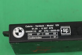 BMW E36 318i 325i 328i M3 Convertible Soft Top Roof Control Module 61.35-8357679 image 4