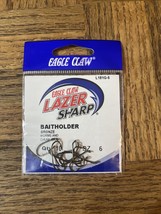 Eagle Claw Lazer Sharp Baitholder Hook Size 6 - £38.60 GBP