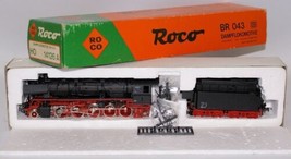 Vintage HO 1:87 Scale ROCO 14126A DB BR 043 AC Steam Locomotive &amp; Tender - £229.37 GBP