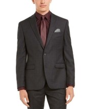 MSRP $425 Bar Iii Men&#39;s Slim-Fit Plaid Suit Separate Jacket Size 36 R/M37.5 - £42.05 GBP