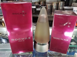 Rochas Man Edt Toilette Cologne For Men 1.6 Oz 3.4 Oz ** Brand New In Sealed Box - £55.81 GBP+