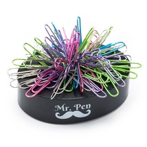 Mr Pen- Magnetic Desk Toy With Colored And Silver Paper Clips (100 Pieces), Desk - £12.81 GBP