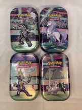 4 Pokemon Galar Power Mini Tin Cases Only Sir Fetched Container 3D Image... - £15.48 GBP