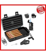 Luxury Travel Cigar Case - Portable Kit with Lighter &amp; Accessories for You - $807.46 MXN