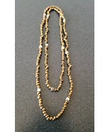 Gold Tone Bronze Beaded Necklace - $7.43