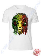 Bob Marley Smoking Joint Men T-shirt Rasta Marijuana Lion Zion S - 5XL WHITE TEE - £7.16 GBP