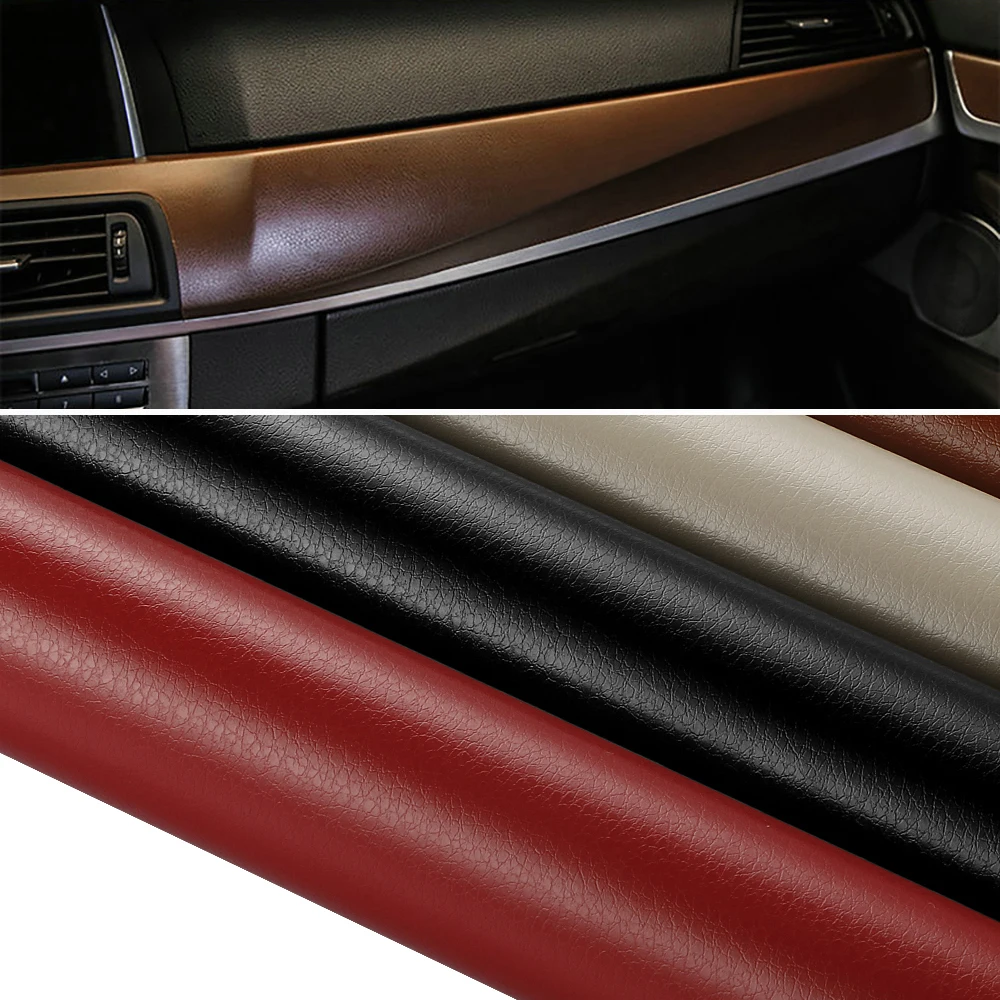 30/10*100cm PVC Leather Pattern Textured Adhesive Vinyl Film Stickers For Car - £8.98 GBP+