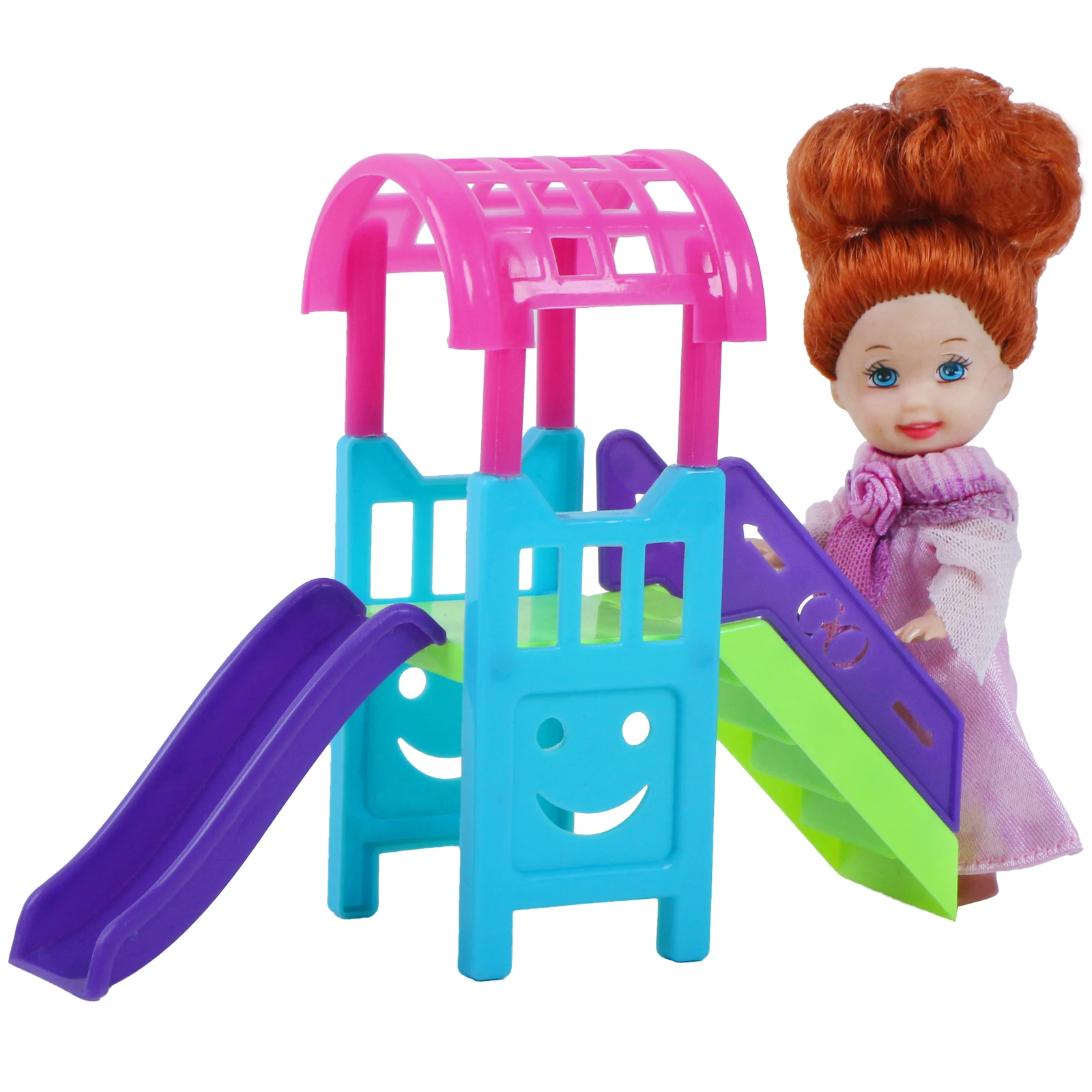 1 Set Cute Doll Accessories Amusement Park Kindergarten For Kelly Doll Slide - £8.42 GBP