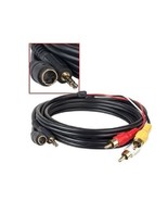 S-Video &amp; 3.5mm Audio (M) to 3 RCA (M) Composite Video/Audio Cable - 6&#39; ... - £5.07 GBP