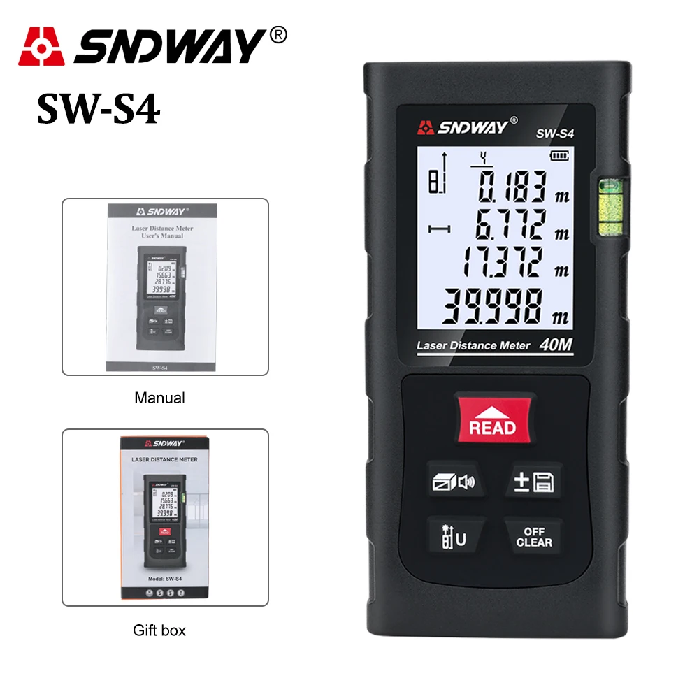 SNDWAY Laser Distance Meter Digital Range Finder 100m 70m 50m Rangefinder Trena  - £454.56 GBP