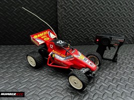 Vintage Nikko Mascot 4WD Frame Buggy Rc Car 1987 1/14 Scale Red &amp; Remote - £68.06 GBP