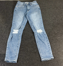 Judy Blue Jeans Women&#39;s 1/25 Blue Slim Fit Rhinestone Medium Wash Denim Cotton - £27.58 GBP