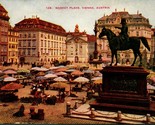 Marketplace Market Place Vienna Austria UNP Unused English DB Postcard C1 - $6.88