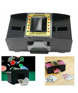 Black 2 Deck Automatic Card Shuffler Poker Cards Shuffling Machine Casin... - £18.86 GBP