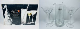 Grand Chateau Martini Glass and Pitcher - 4 Piece Set - £54.35 GBP
