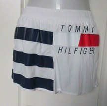 Tommy Hilfiger White Logo Womens Running Shorts Size Large - £12.59 GBP