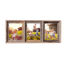 8X10 Trio Rustic Weathered Grey Picture Frame With Plexiglass Holder - £138.52 GBP