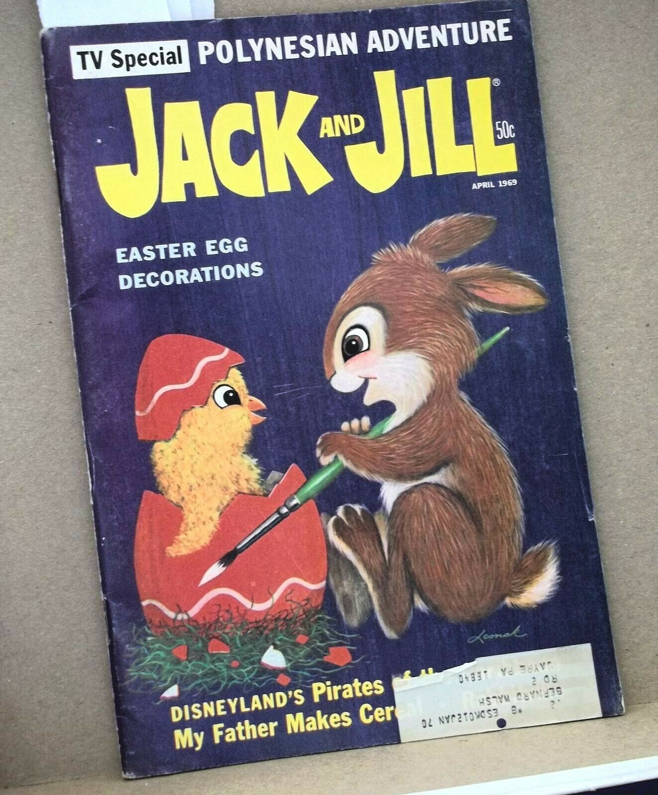 Jack and Jill Magazine w Center April 1969 Disneyland's Pirates of the Caribbean - $9.89