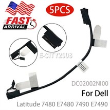 5Pcs Battery Cable For Dell Latitude 7480 E7480 7490 E7490 Dc02002Ni00 07Xc87 - £29.13 GBP