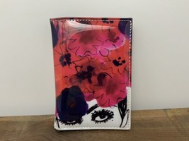 IZak Vegan Passport, 3 Credit Card Holder Sexy Eyes Flowers Artsy - £15.29 GBP