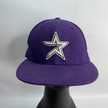 Houston Astros  New Era Cap Purple 59 Fifty Fitted Hat Size 7 3/4 - £23.34 GBP