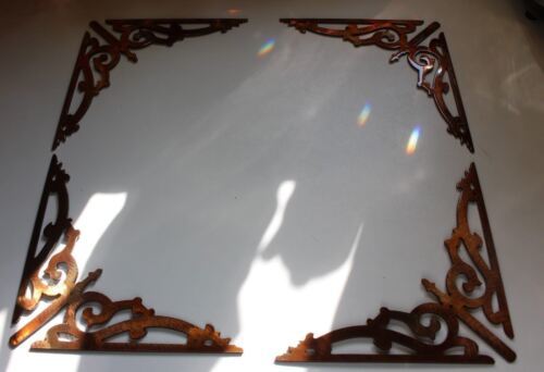 Scroll Corners (V Shaped) - Metal Wall Art - Copper 6"   Item image 2