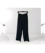 Talbots Pants Sz 4 P NWT Velour Velvet High Rise Trouser Lined Black USA... - $30.95