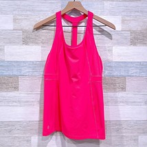 Athleta Built In Bra Tank Top Hot Pink Racerback Activewear Athleisure W... - $39.59