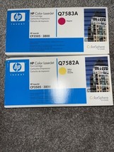 New Genuine HP 503A Q7583A Q7582A Yellow Magenta Toner Print Cartridge S... - $179.53 MXN