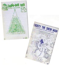 Christmas Sheet Music tin0903 Frosty the Snow. Jingle B Rock Dollhouse Miniature - £1.59 GBP