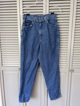 Vintage Chic High Waisted Mom Jeans Dark Denim Size 12 Average Made in USA - £20.46 GBP
