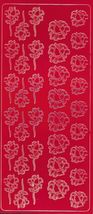 Peel Off Sticker Sheet. Floral. - $1.49