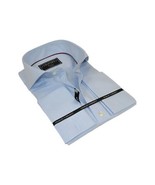 Men&#39;s Shirt Charles TYRWHITT Turkey 100% Cotton Cut-away Collar CHT-28 Blue - $1,220.77 MXN