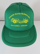 VTG Schmidt Earth Builders Inc. Green Trucker Strapback Hat Ft. Collins ... - £14.19 GBP