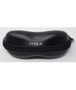 VOGUE EYEGLASSES SUNGLASSES OPTICAL LARGE BLACK ZIPPER HARD CASE &amp; CLOTH... - $9.89