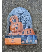 HYDE AND EEK Halloween Tombstone Cemetery Kit 14 pc Pumpkins Boo Prop 19... - $14.80