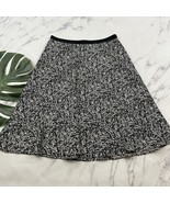Banana Republic Womens Vintage Y2k Slip Skirt Size 10 Black Cream Satin - $37.89 CAD