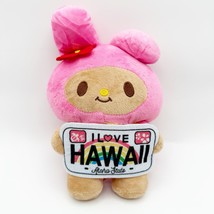 2018 NWT Sanrio MY MELODY I Love Hawaii License Plate 6&quot; Plush Stuffed D... - $35.07 CAD