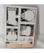 Stampin Up Holiday Woodcuts 2003 Snowman Sleigh Stocking Santa Christmas... - $10.29